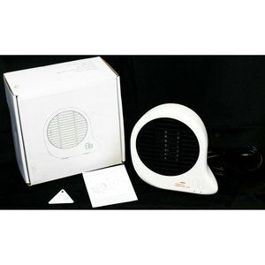 2-n-1 White Fan Space Heater and Air Purifier Small Portable Air Quality Heating